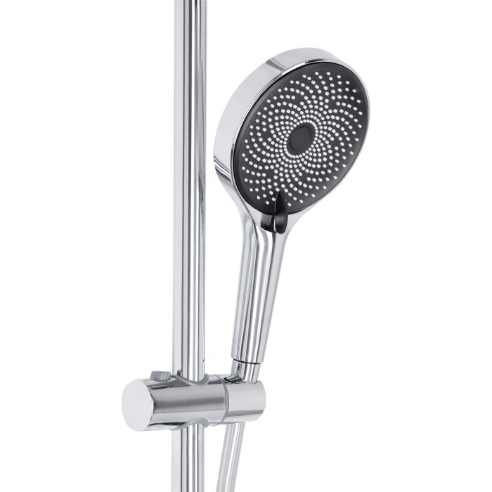 Душевая система универсальная Qtap Slavonice на три потребителя (с изливом) QTSLA111CRM45909 Chrome