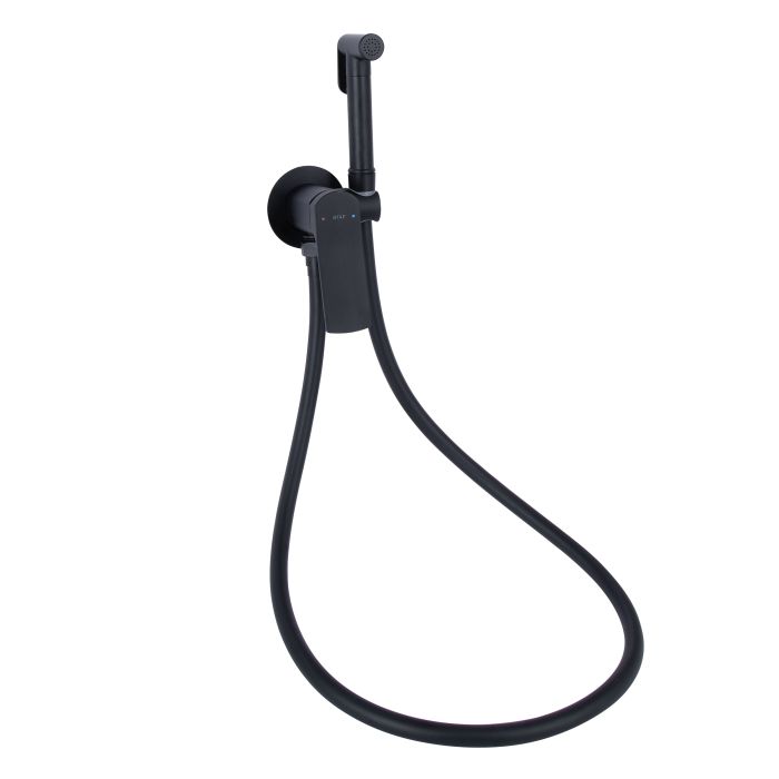 Набор для гигиенического душа Qtap Slavonice округлый QTSLA262BLM45917 Black Matt