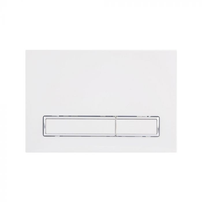 Комплект: Qtap Swan унитаз напольный Rimless QT16223178W + Nest комплект инсталляции 2в1 (линейная клавиша White) QT0122490S4Q1 + QT0111M08V1384W