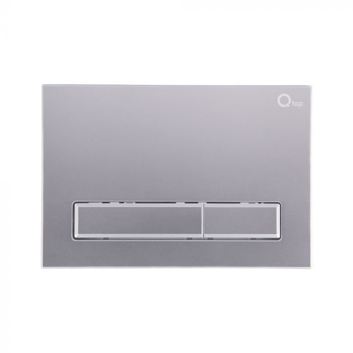 Комплект: Qtap Swan унитаз напольный Rimless QT16223178W + Nest комплект инсталляции 2в1 (линейная клавиша Satin) QT0122490S4Q1 + QT0111M08382SAT