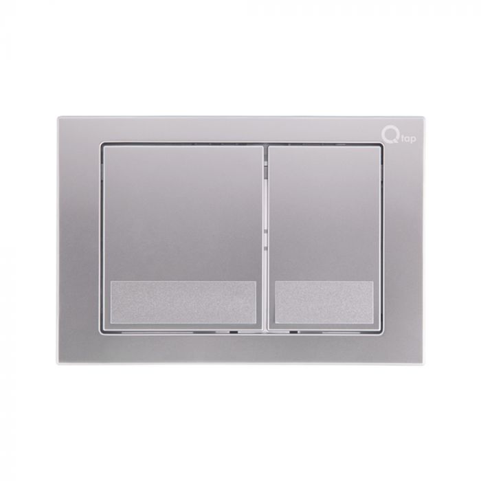 Комплект: Qtap Swan унитаз напольный Rimless QT16223178W + Nest комплект инсталляции 2в1 (квадратная клавиша Satin) QT0122490S4Q1 + QT0111M06029SAT