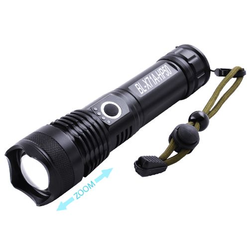 Фонарь Police X71A-HP50, 1x18650/3xAAA, индикация заряда, zoom, ЗУ microUSB, Box (X71A-HP50)