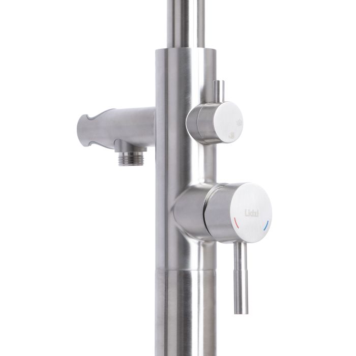 Смеситель для ванны Lidz Aria 004 напольный (с душевым гарнитуром) (k35) LDARI004NKS46099 Nickel