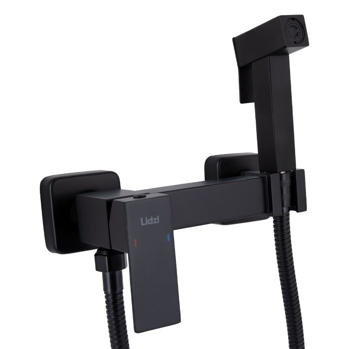 Набор для душа гигиенического Lidz Kubis 110 Black LDKUB110BLA46104 прямоугольный