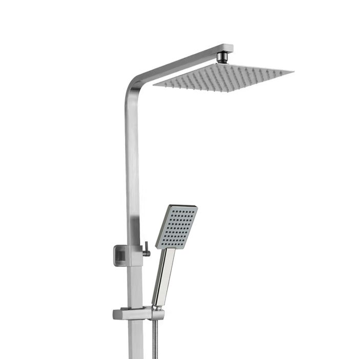 Душевая стойка универсальная Lidz Kubis 1120 на два потребителя LDKUB1120NKS46111 Nickel