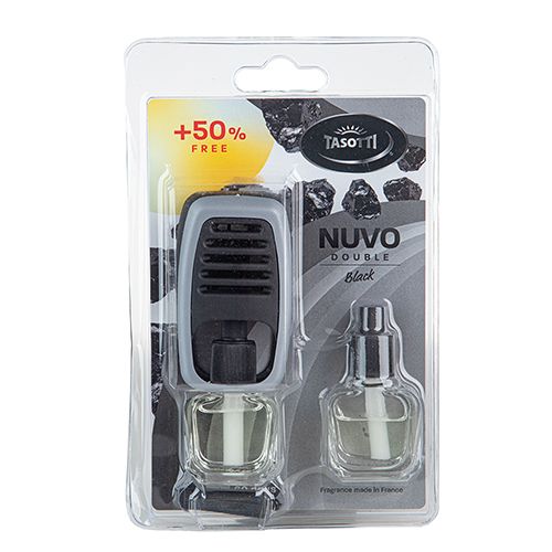 Ароматизатор на дефлектор Nuvo Double Blister Black 8ml (уп. 12 шт) с запаской (102811)