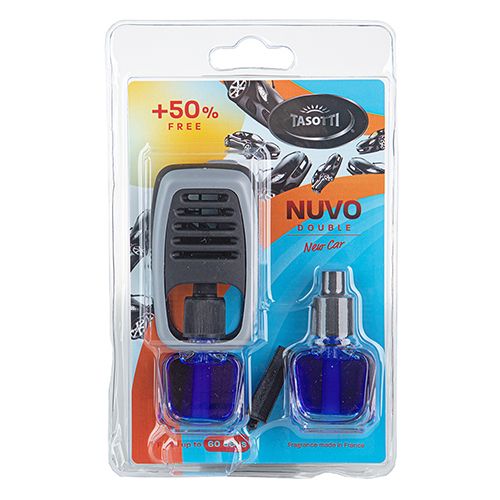 Ароматизатор на дефлектор "Nuvo" Double Blister New Car 8ml (уп. 12 шт) с запаской (102814)