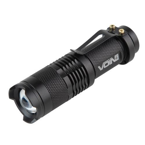 Фонарик ручной VOIN VL-3028, LED XPE, 100Lm, зум, алюминий, 1хАА (не в комплекте) (VL-3028)