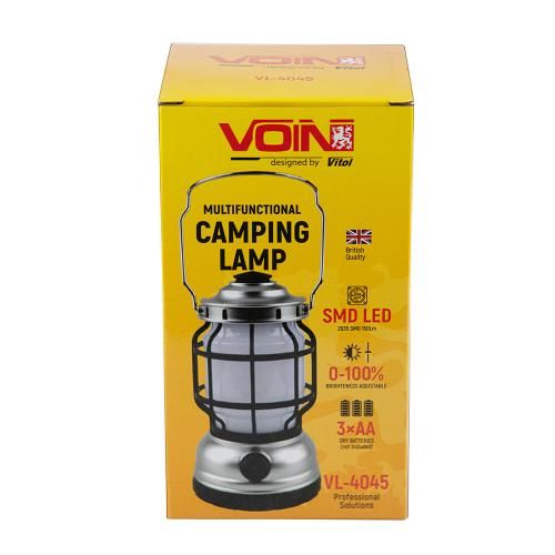 Фонарь для кемпинга VOIN VL-4045, LED 2835SMD/150Lm/3xAA (не в комплекте) (VL-4045)
