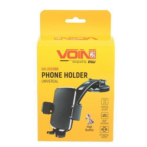 Тримач мобільного телефону VOIN UH-2035BK (65-100мм) на панель приладів (UH-2035BK)