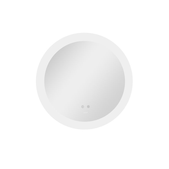 Зеркало Qtap Taurus R800 с LED подсветкой Touch, с антизапотеванием, с димером, рег. темп. цвета (3000-6500K) QT2478R807