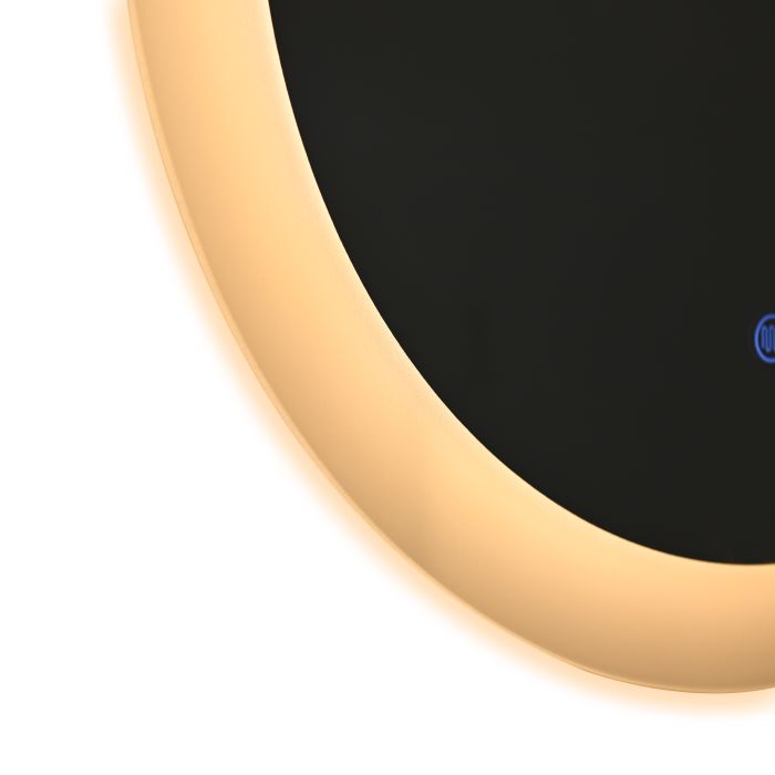 Зеркало Qtap Taurus R800 с LED подсветкой Touch, с антизапотеванием, с димером, рег. темп. цвета (3000-6500K) QT2478R807