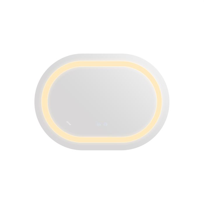 Зеркало Qtap Gemini 800х700 с LED-подсветкой Touch, с антизапотеванием, с димером, рег. темп. цвета (3000-6500K) Reverse QT2578R8070