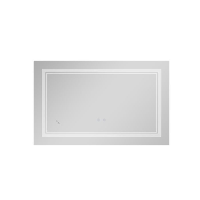 Зеркало Qtap Cardinal 500х800 с LED подсветкой Touch, с антизапотеванием, с димером, рег. темп. цвета (3000-6500K) Reverse QT0478C5080