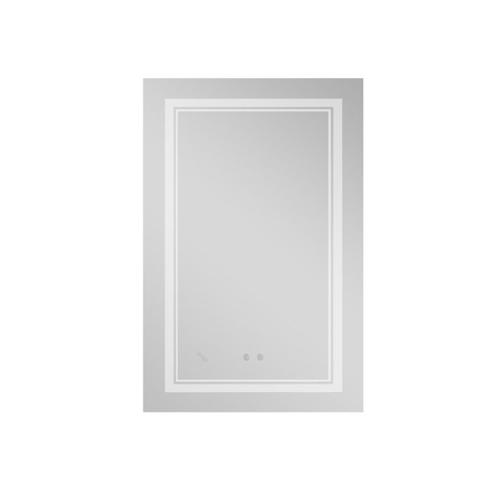 Зеркало Qtap Cardinal 650х900 с LED-подсветкой Touch, с антизапотеванием, с димером, рег. темп. цвета (3000-6500K) Reverse QT0478C6590