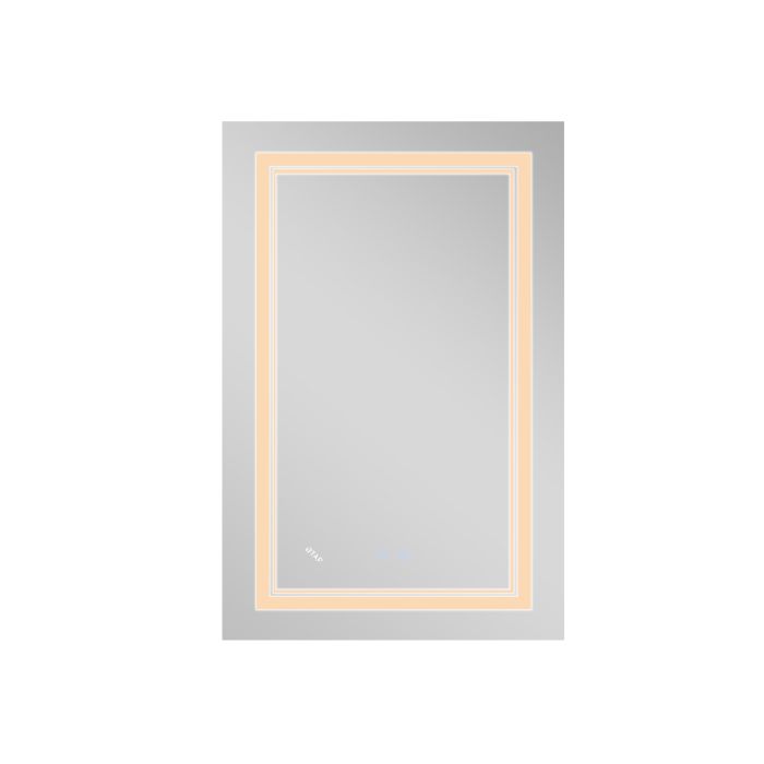 Зеркало Qtap Cardinal 650х900 с LED-подсветкой Touch, с антизапотеванием, с димером, рег. темп. цвета (3000-6500K) Reverse QT0478C6590