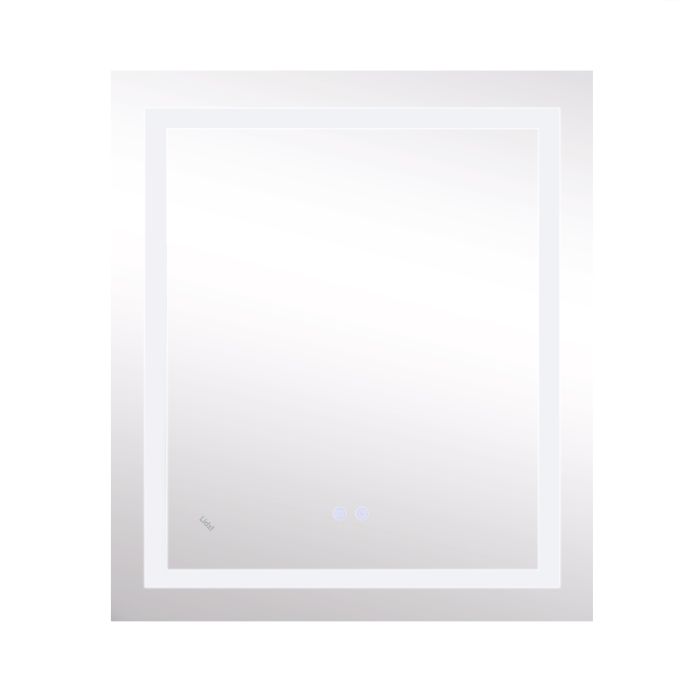 Зеркало Lidz Kubis 700х800 с LED-подсветкой Touch, с антизапотеванием, с димером, рег. яркости Reverse LD78LF9048070