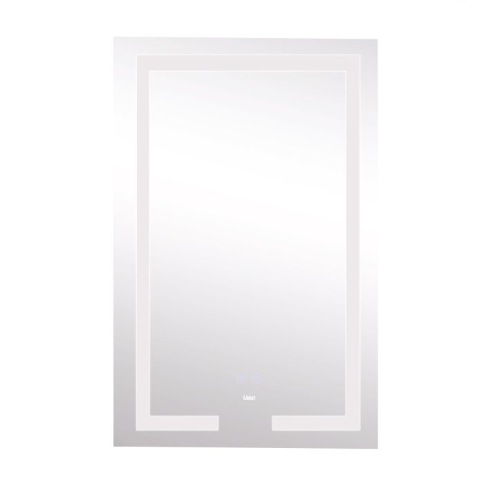 Зеркало Lidz Kubis 800х500 с LED-подсветкой Touch, с антизапотеванием, с димером, рег. яркости LD78LF9365080