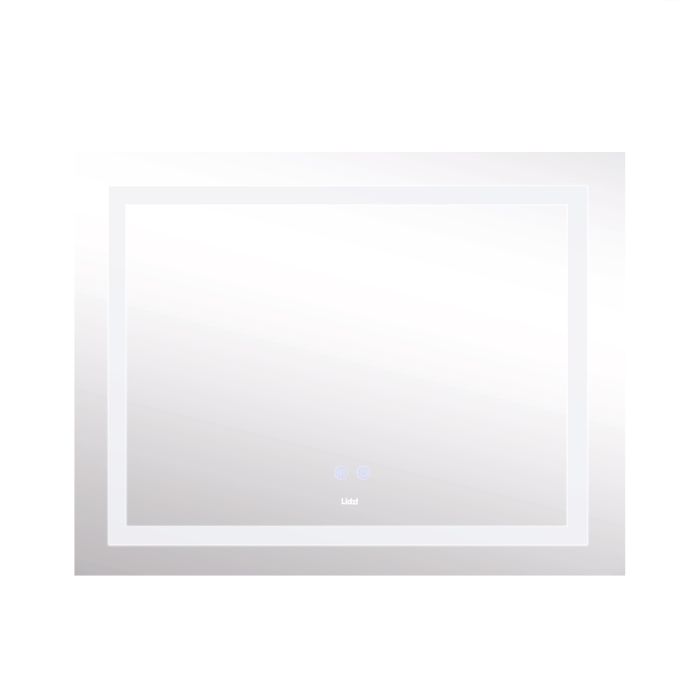Зеркало Lidz Kubis 1000х800 с LED-подсветкой Touch, с антизапотеванием, с димером, рег. яркости LD78LF61410080