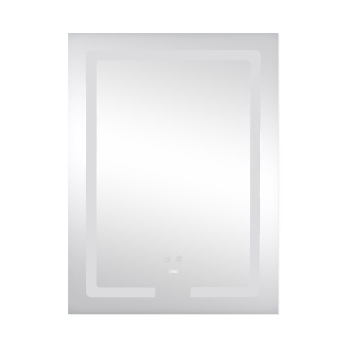 Зеркало Lidz Kubis 600х800 с LED-подсветкой Touch, с антизапотеванием, с димером, рег. яркости LD78LF9376080