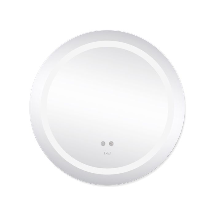 Зеркало Lidz Aria R600 с LED-подсветкой Touch, с антизапотеванием, с димером, рег. яркости LD78LR600