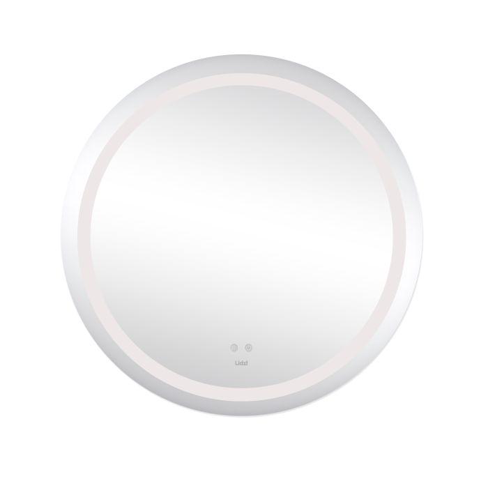 Зеркало Lidz Aria R800 с LED-подсветкой Touch, с антизапотеванием, с димером, рег. яркости LD78LR800