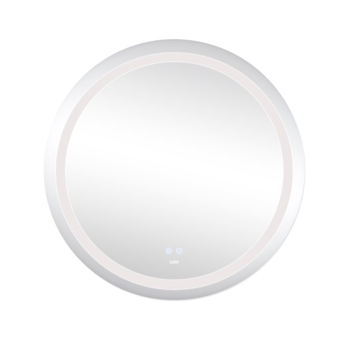 Зеркало Lidz Aria R800 с LED-подсветкой Touch, с антизапотеванием, с димером, рег. яркости LD78LR800