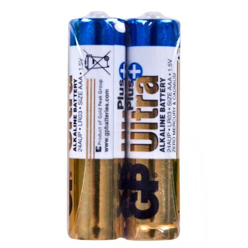 Батарейка GP ULTRA PLUS ALKALINE 1.5V 24AUP21-S2 щелочная, LR03 пвх пленка 2 штуки в упаковке (4891199218132)