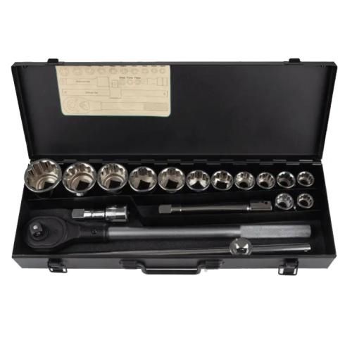 Набор головок 19-50 мм 3/4". 12 ган. 17 предметов Alloid (НГ-6017М-12)