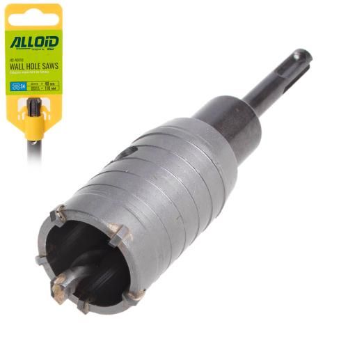 Сверло корончатое по бетону 40мм p SDS адаптером 110мм Alloid (HC-40110)