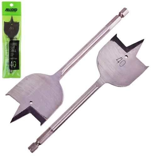 Сверло по дереву перьевые 40x150мм Alloid (WF-40150)