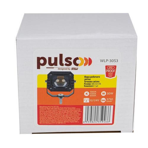 Фара рабочего света WLP-30S SPOT 1Led*30W (68*52*56)/ 9-36V/30W/3000K-4300K-6000K (WLP-30S3)