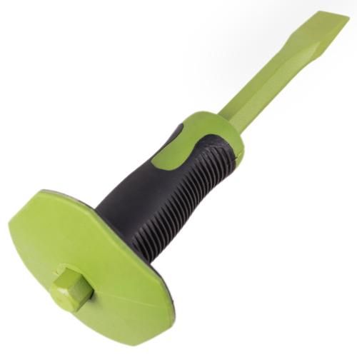 Зубило для камня плоское 250х16х19мм с защитной рукояткой Alloid