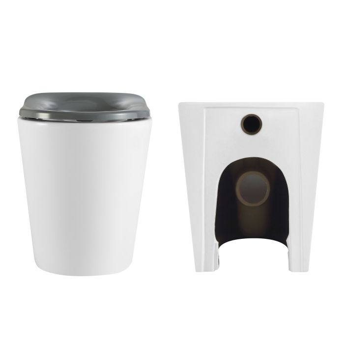 Унитаз напольный Qtap Freedom инклюзивный безбачковый Rimless безобедочный с сиденьем Soft-close WHITE QT22223368W