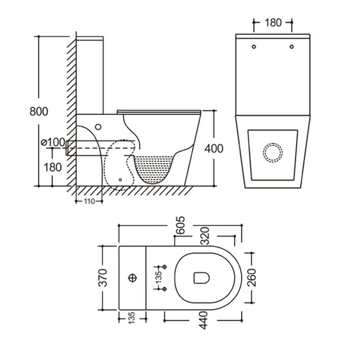 Напольный унитаз Qtap Dove Rimless безобедочный с сиденьем Soft-close WHITE QT06228380BW