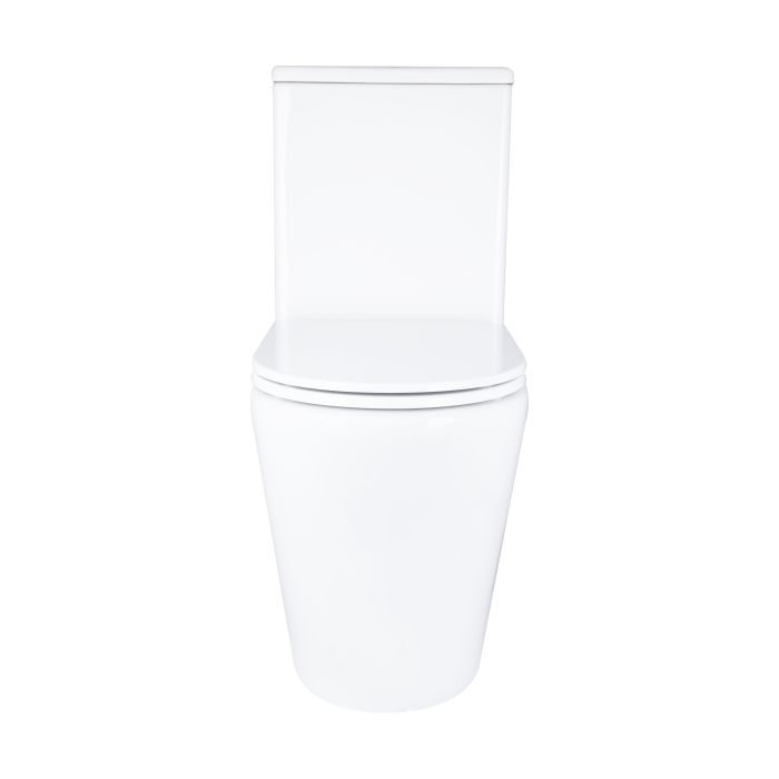 Напольный унитаз Qtap Dove Rimless безобедочный с сиденьем Soft-close WHITE QT06228380BW