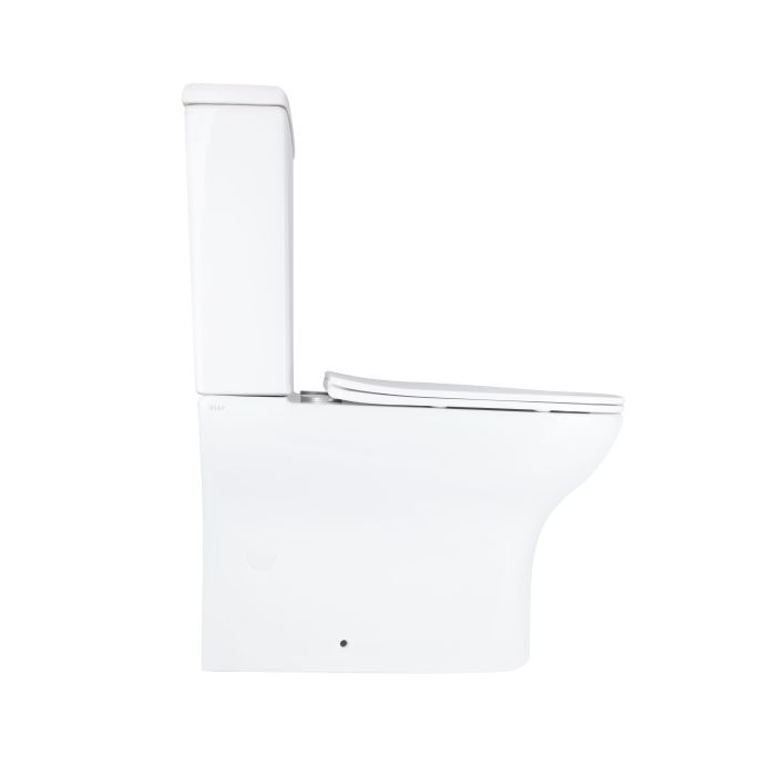 Напольный унитаз Qtap Aries Rimless безобедочный с сиденьем Soft-close WHITE QT03228302W