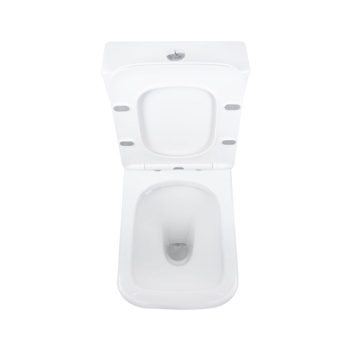 Напольный унитаз Qtap Aries Rimless безобедочный с сиденьем Soft-close WHITE QT03228302W