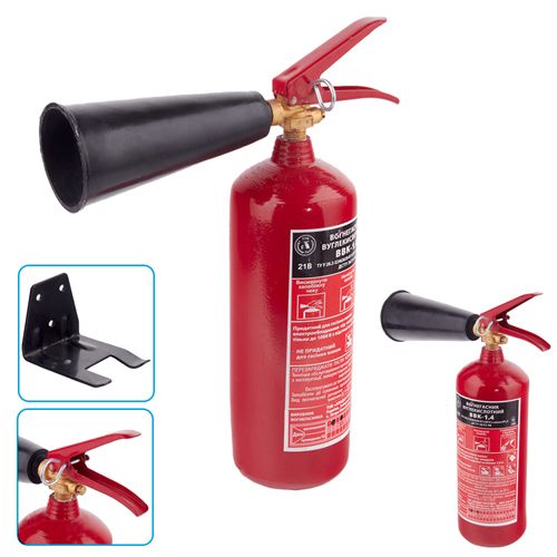 Вогнегасник вуглекислотний з манометром BBK-1,4