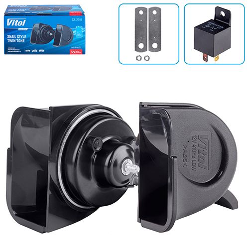 Сигнал електромагнітний "равлик" VITOL, CA-2014, 12В/D=88мм