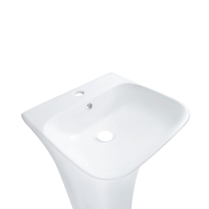 Раковина напольная моноблок Qtap Crow 450x435x835 White QT0511G315WN