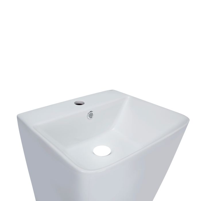 Раковина напольная моноблок Qtap Tern 440х380х830mm White QT1711G302WN