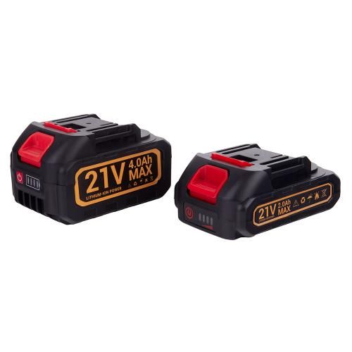 Набір 2 в 1 домкрат електрогідравлічний 2т, 155-450мм + гайковерт 420Nm з 2-ма акумуляторами 21В