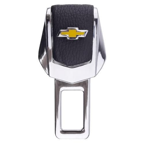 Заглушка ременя безпеки (1 шт.) метал.хром.шкiра