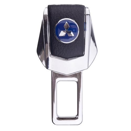 Заглушка ременя безпеки (1 шт.) метал.хром.шкiра