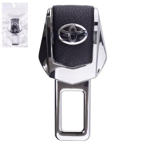 Заглушка ременя безпеки (1 шт.) метал.хром.шкiра