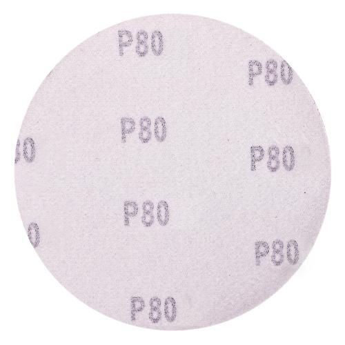 Круг шлифовальный на липучке 125 мм, зерно 80 (10 шт.) Alloid