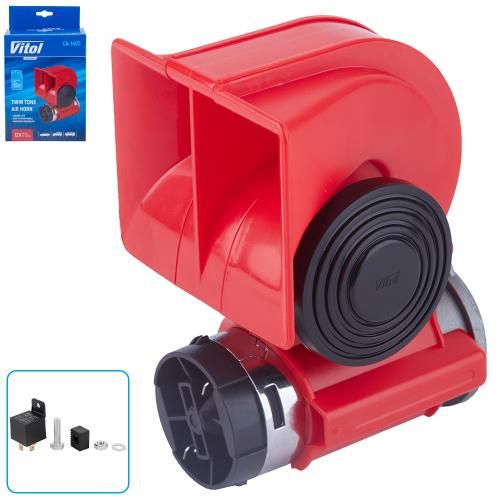 Сигнал пневматичний CA-1405/VITOL/12V/червоний