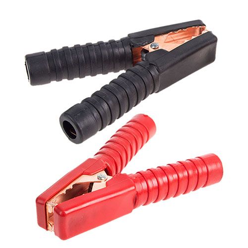 Затискачі клеми АКБ (крокодил) середні