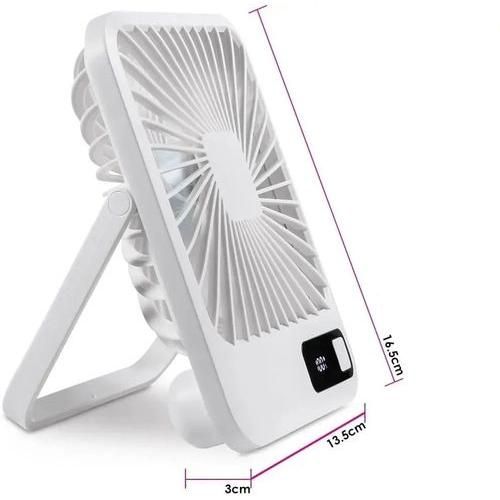 Вентилятор настільний портативний акумуляторний із зарядкою від USB